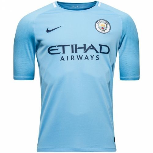 Футбольная футболка для детей Manchester City Домашняя 2017 2018 (рост 164 см)