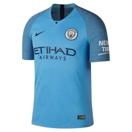 Футбольная футболка для детей Manchester City Домашняя 2018 2019 лонгслив (рост 164 см)