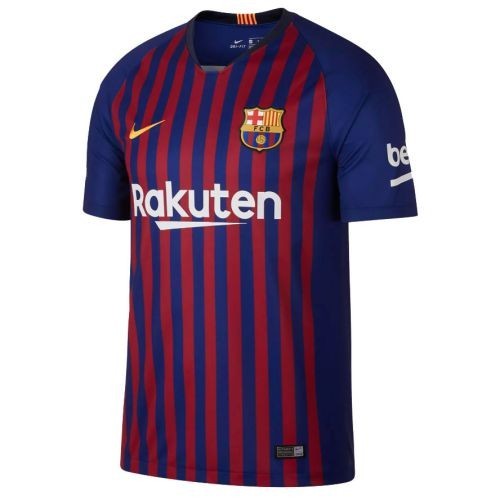 Футбольная футболка для детей Barcelona Домашняя 2018 2019 (рост 140 см)