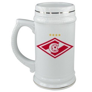 Керамическая кружка для пива с логотипом Спартак