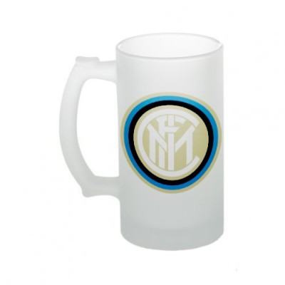 Стеклянная кружка для пива с логотипом Интер Милан