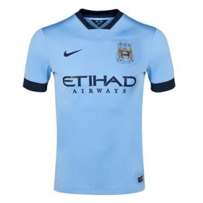 Футбольная футболка для детей Manchester City Домашняя 2014 2015 (рост 164 см)